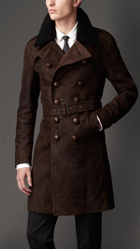 burberry mens coat fur collar|Burberry trench coats women's.